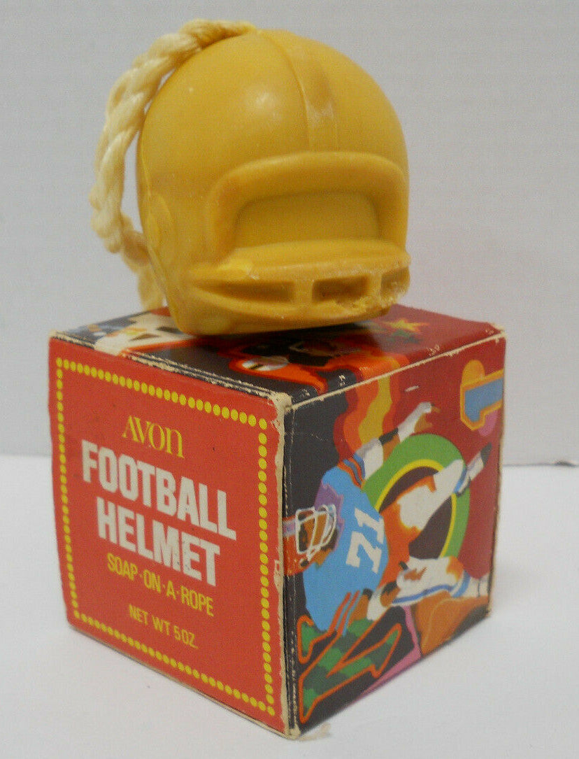 Avon Football Helmet Soap on a Rope 5 oz Bar