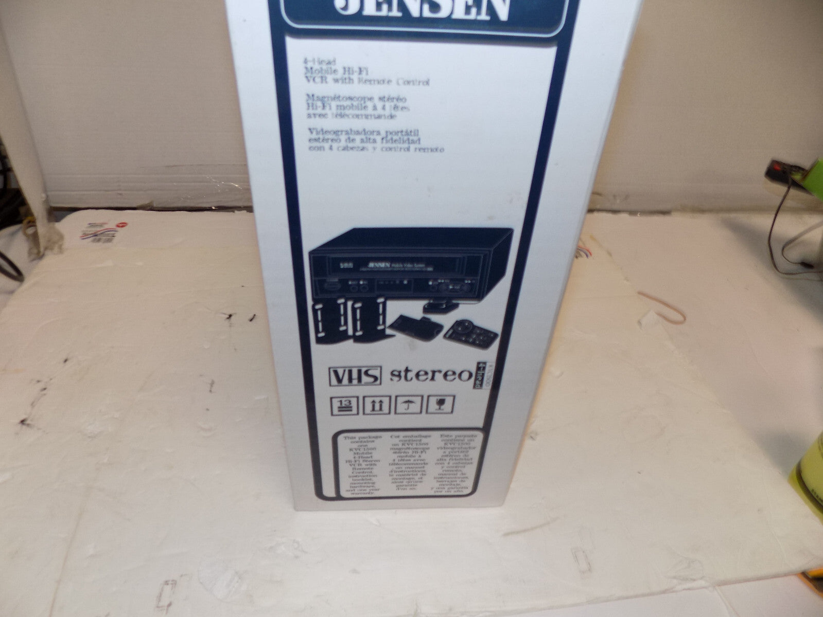 New in Box Jensen KVC1500 Stereo 4 Head Mobile VCR