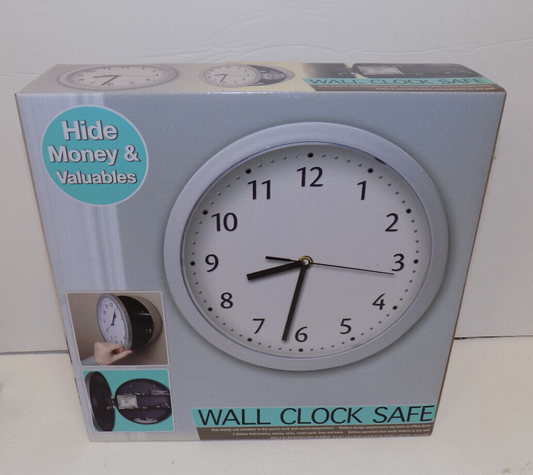 Wall Clock Safe Hide Valuables Stash Jewelry Cash Key Security