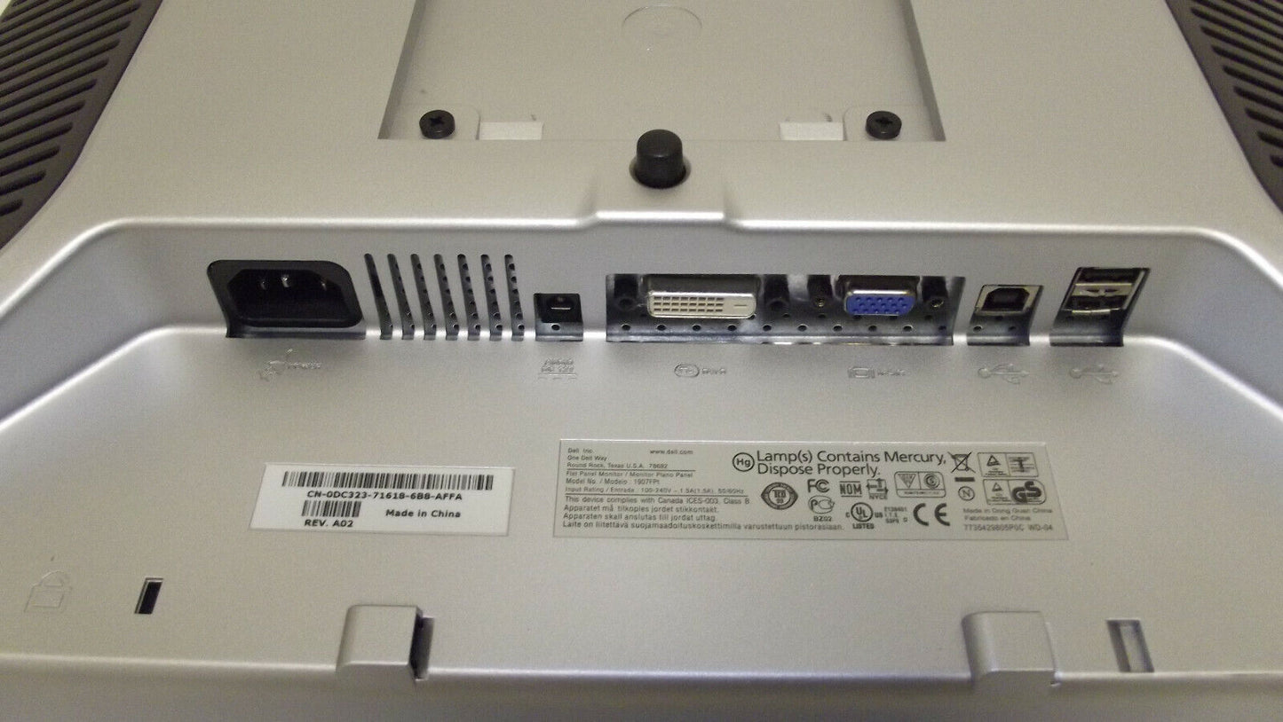 Dell UltraSharp 1907FPT 19 inch LCD Computer Monitor with DVI VGA 4 USB Port