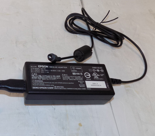 Epson A311B AC Power Supply Adapter Input 100-120V 45W Output 24V