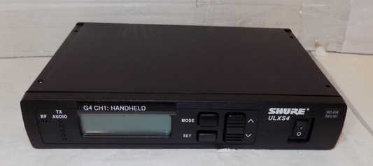 Shure ULXS4 Wireless Microphone Diversity Receiver M1 662-698MHz Untested