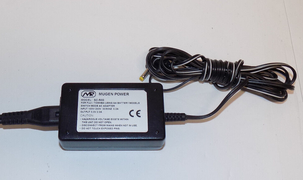Mugen Power Model SC-50G AC Power Adapter Charger For Fuji And Toshiba