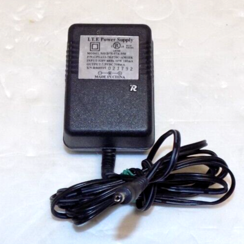 I.T.E. Power Supply Model D75-07A-950 Wall Adapter 7.5V 10W