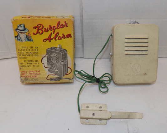 Vintage Window Burglar Alarm No. 545 Made in Hong Kong