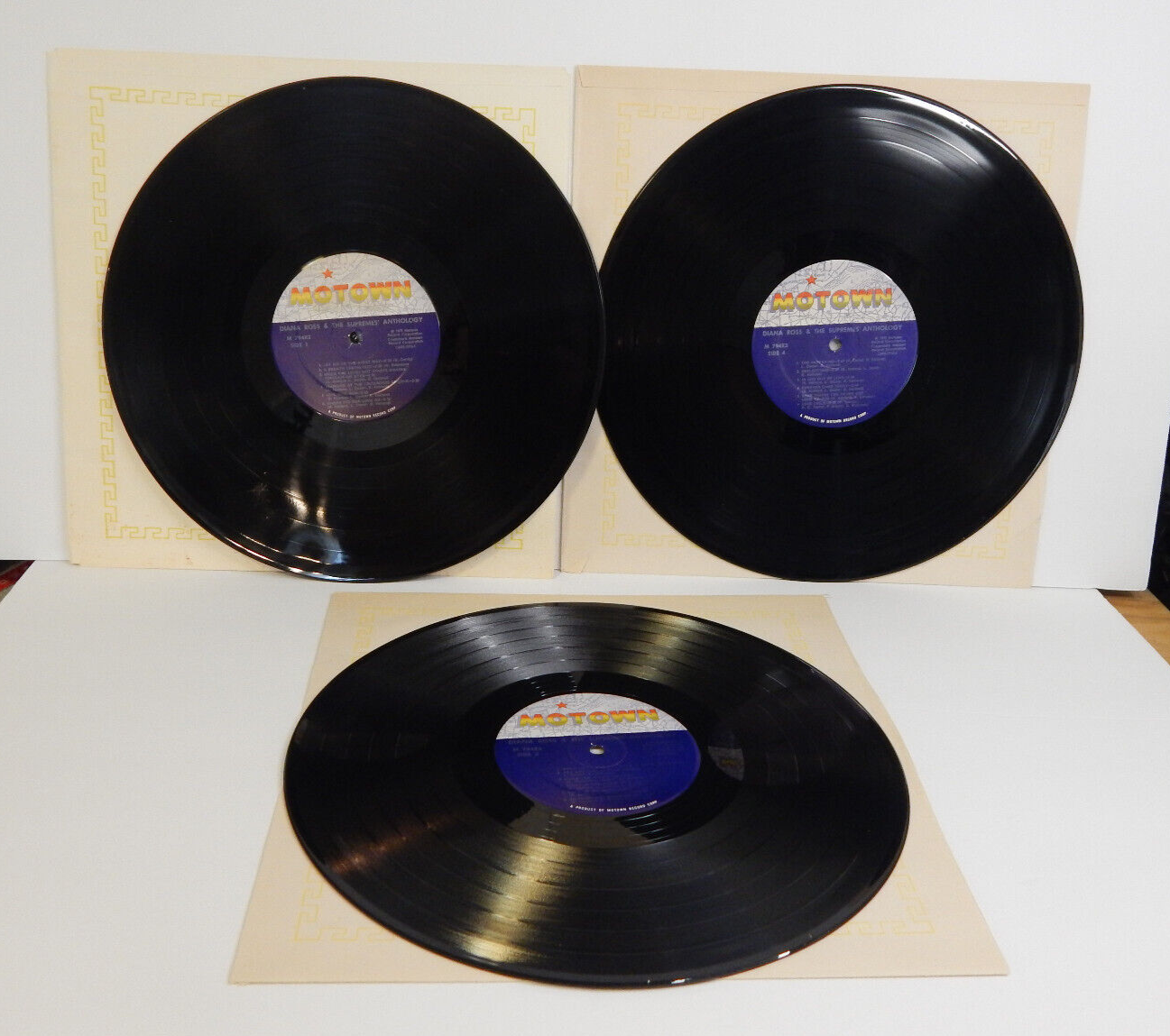 Diana Ross and the Supremes Anthology 3 Vinyl Record LP Set with Booklet VG+