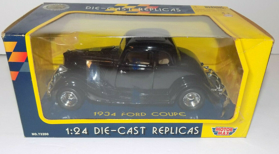 Motor Max 1934 Ford Coupe Die-Cast 1:24 Scale New
