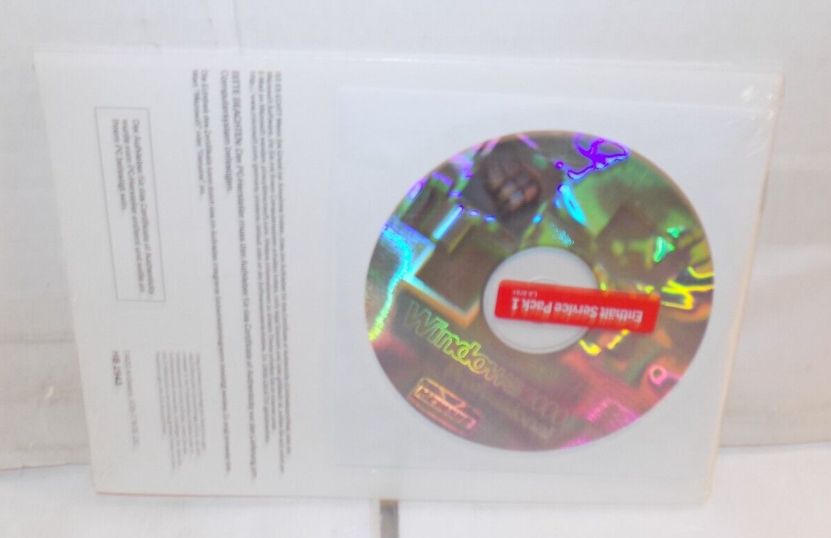 German Version Microsoft Windows 2000 Professional Service Pack 1
