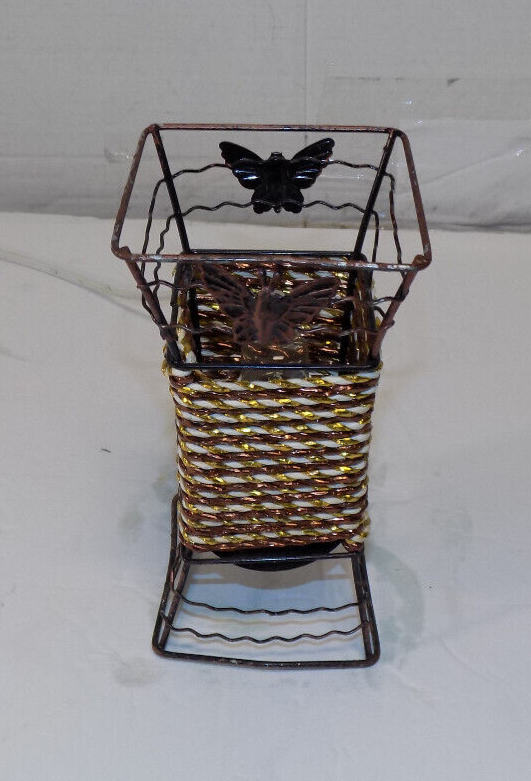 Metal Butterfly Lamp Dimmable Night Light Corded