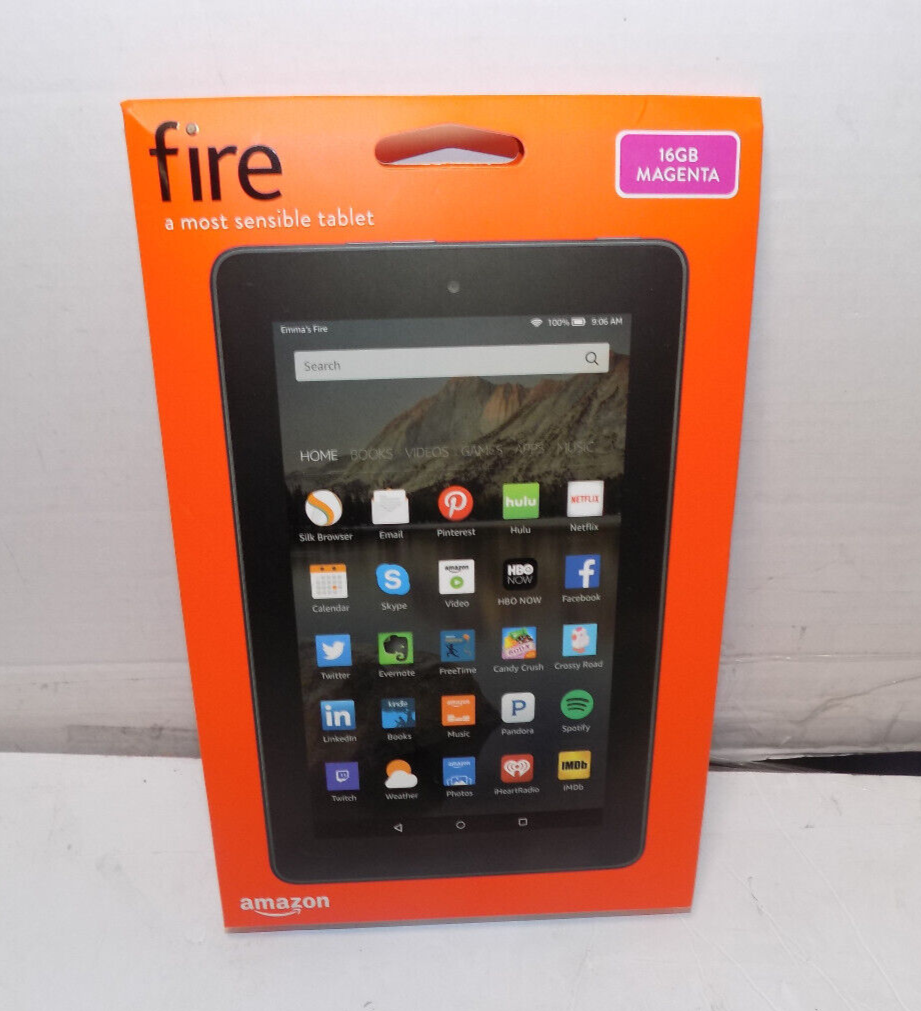 Amazon Fire (5th Generation) 16GB, Wi-Fi, 7in - Magenta New