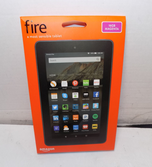 Amazon Fire (5th Generation) 16GB, Wi-Fi, 7in - Magenta New