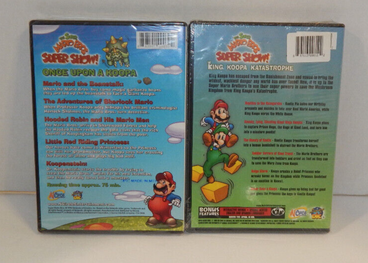 2 New Super Mario Bros DVD Super Show Once Upon A Koopa / King Koopa Katastrophe