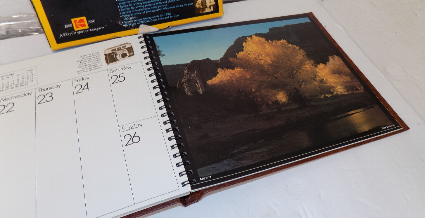 1980 Kodak Centennial Desk Calendar 1880-1980 120 Pages With Pictures