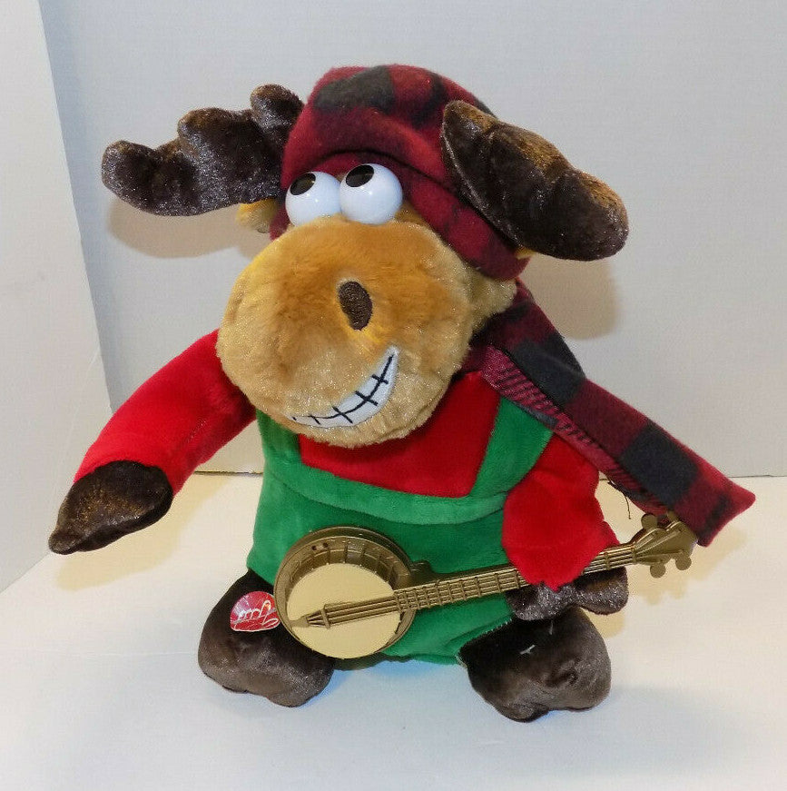 Animated Plush Christmas Reindeer GRANDPA Got Run Over By A Reindeer