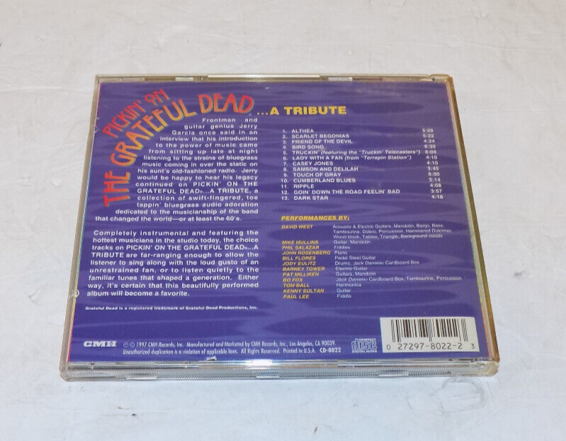 Pickin On The Grateful Dead A Tribute Music CD CMH Records 1997