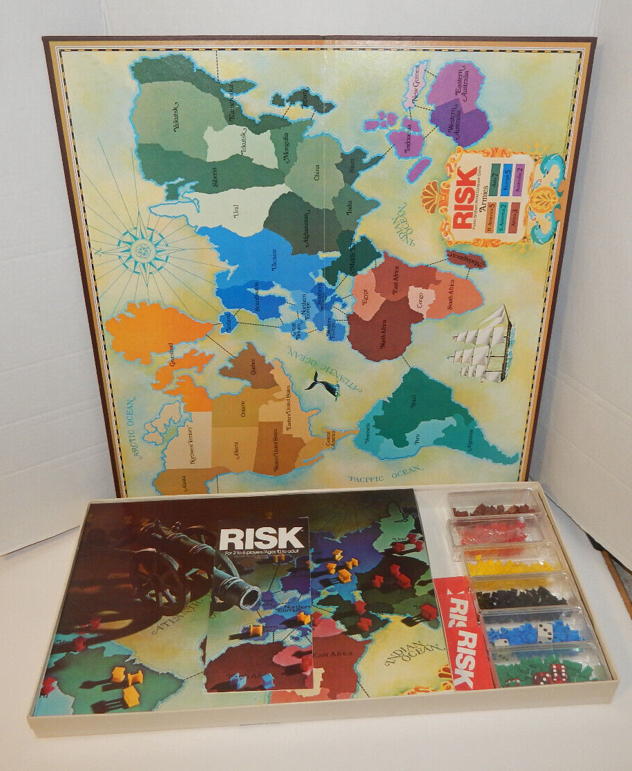 Vintage 1980 RISK Board Game Parker Brothers World Conquest Complete