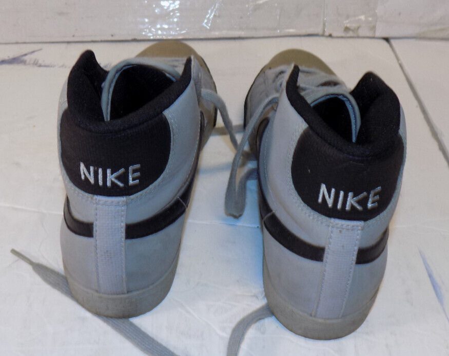 Nike Zoom Blazer Mid Sneakers Skateboarding Shoes Size 7 Mens Black Grey