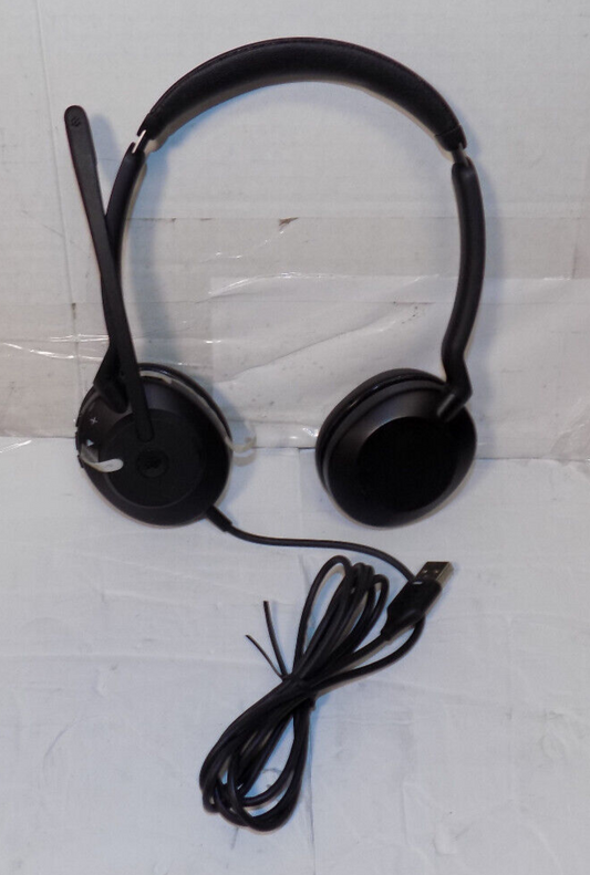 Jabra Evolve Corded Headset With USB Connector And Microphone