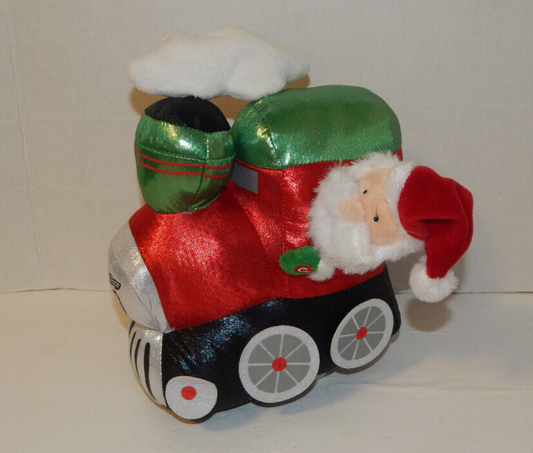 Gemmy Animated Musical Santa Express Train Christmas Moves to "The Loco-motion"