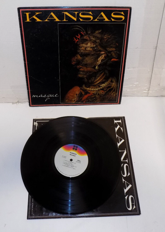 Kansas Vinyl LP Record 'Masque' Kirshner Label Prog Rock PZ 33806 1975 VG/VG