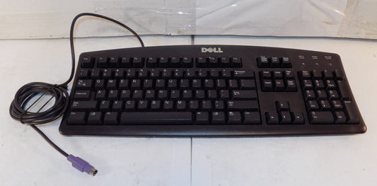 Genuine Dell SK-8110 Black PS/2 Wired Standard Desktop Computer Keyboard
