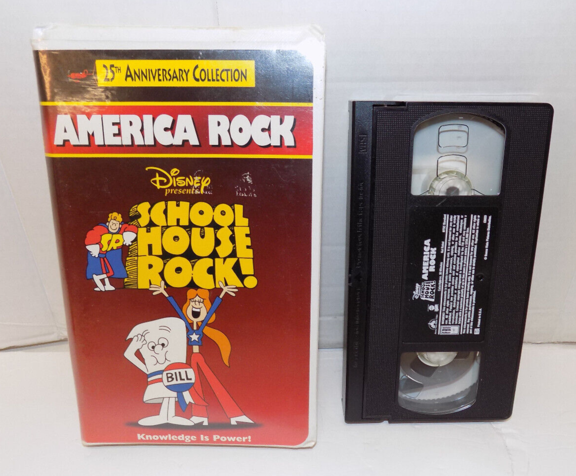 Schoolhouse Rock! America Rock 25th Anniversary VHS 1998 Clam Shell