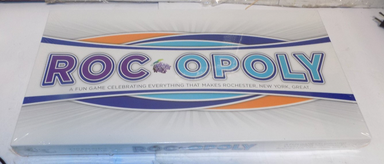 Roc-Opoly Rochester NY City Flower City Themed Family Board Game Monopoly Style