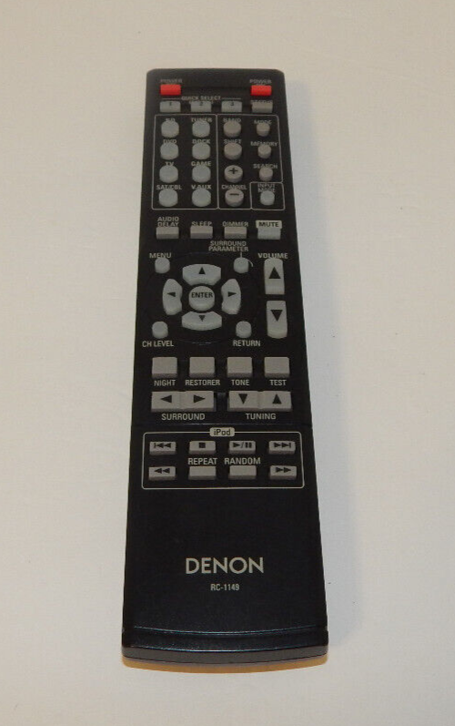 DENON RC-1149 Remote Control For Denon AV Receiver Tested
