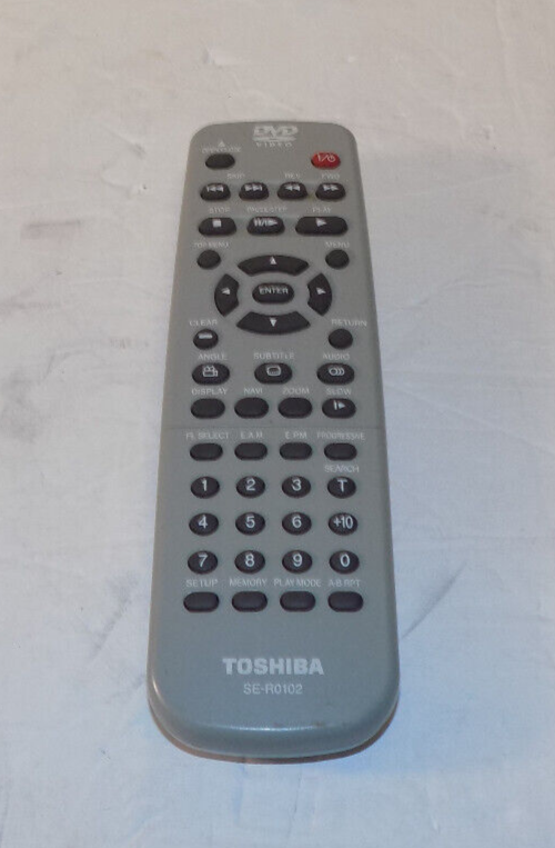 Genuine OEM Toshiba DVD Remote Control Model SE-R0102 IR Tested