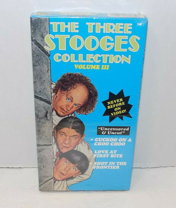 The Three Stooges Collection Volumes III Uncensored Uncut VHS New Sealed