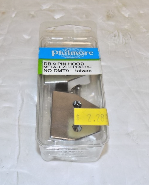 Philmore DB9 Pin Hood Metallized Plastic No. DMT9