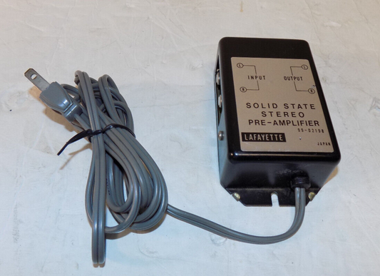 Lafayette 99-02198 Solid State Stereo Pre Amplifier Untested
