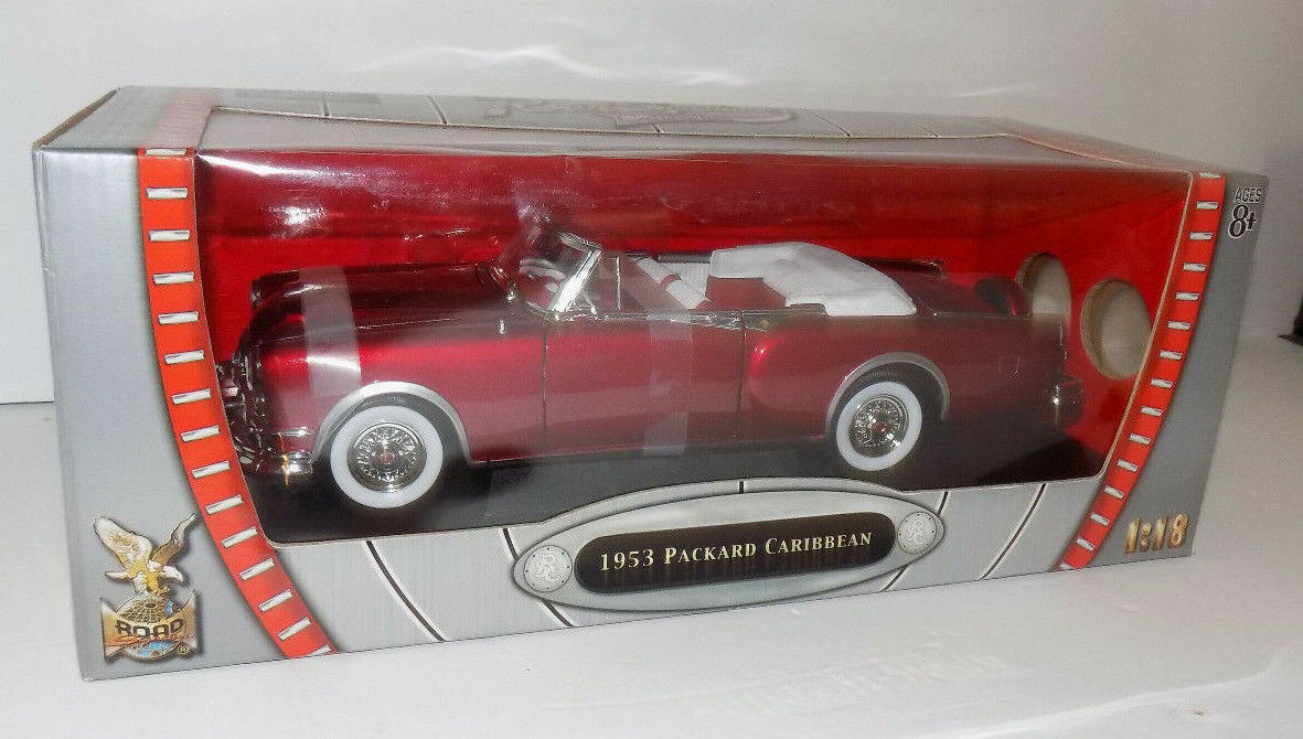 1953 Packard Caribbean Red 1/18 Diecast Model Car by Road Signature 92798 NIB