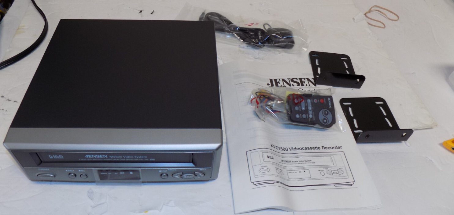 New in Box Jensen KVC1500 Stereo 4 Head Mobile VCR