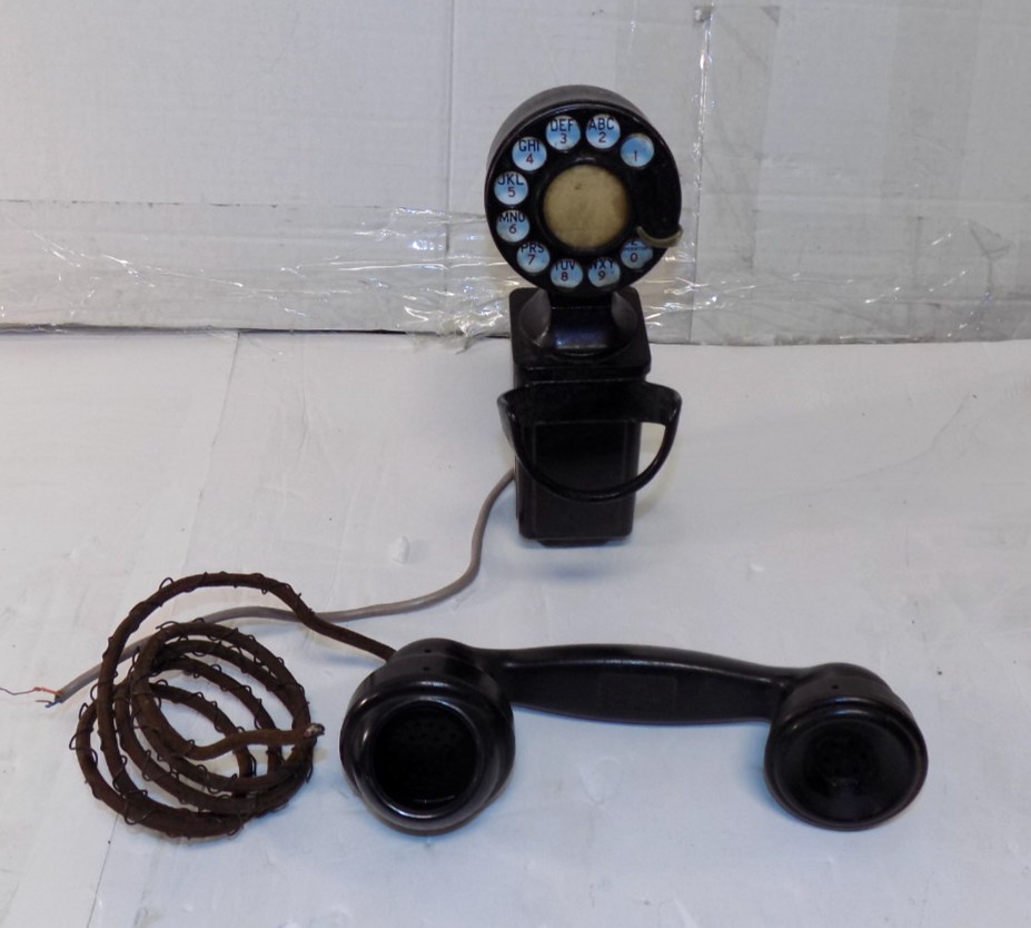 Vintage Bell System Western Electric Wall Hanging Spacesaver Rotary Telephone