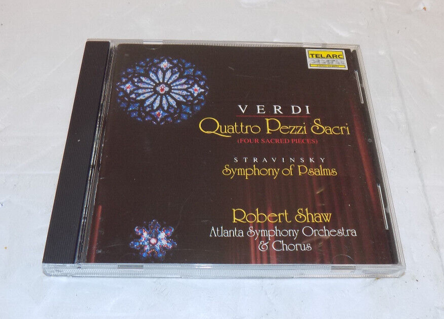 Verdi Quattro Pezzi Sacri Stravinsky Symphony of Psalms Shaw CD 1991