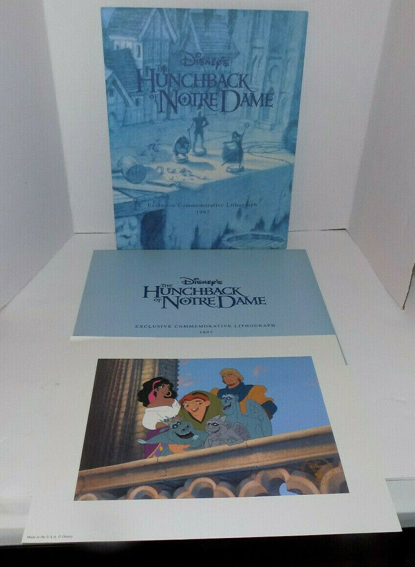 Disney's The Hunchback Of Notre Dame Commemorative Lithograph 1997