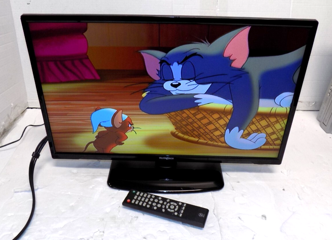 Westinghouse WD24FC1360 LCD TV 24" Flat Screen HD TV PC Input with Remote
