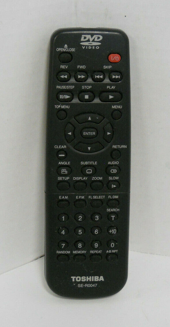 Genuine Toshiba SE-R0047 DVD Player Remote Control IR Tested