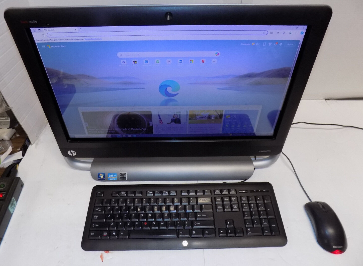 HP Touch Screen PC 23" AIO Desktop PC i3-2120 3.30GHz 8GB RAM 256 SSD Windows 10
