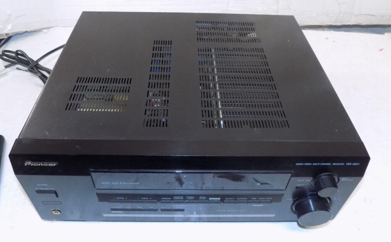 Pioneer VSX-D511 5.1 Dolby Digital DTS Stereo Receiver with Remote Bundle