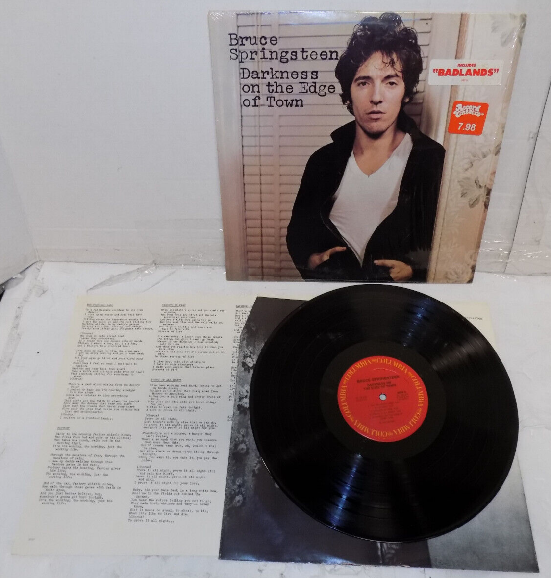 Bruce Springsteen Darkness on the Edge of Town JC35318 Columbia 1978