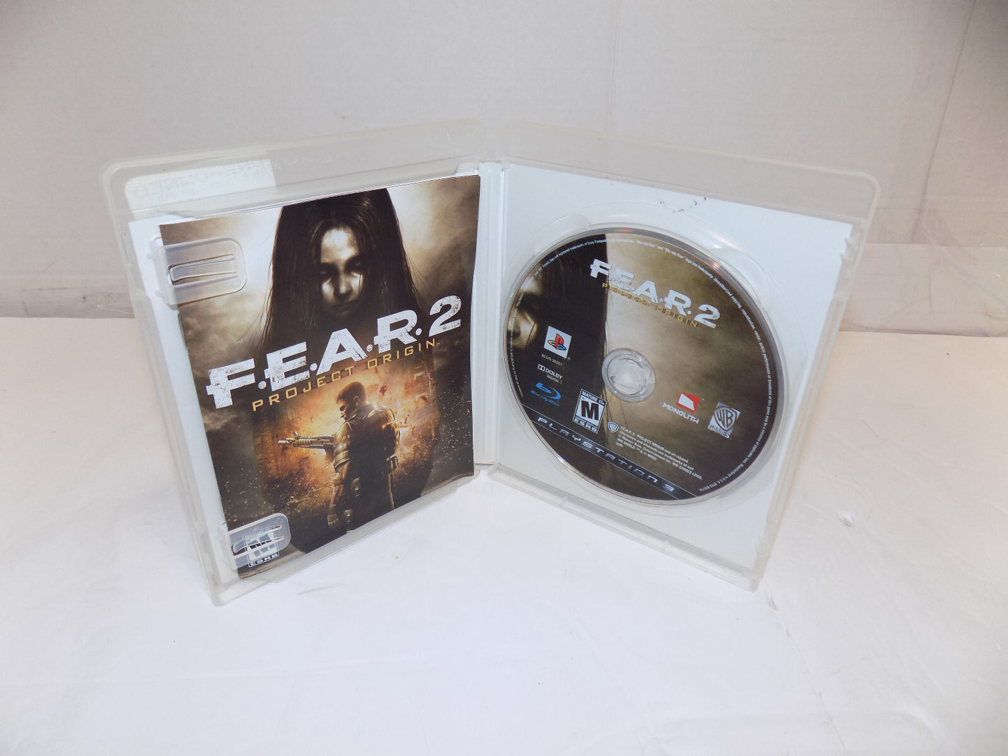 FEAR F.E.A.R. 2 Project Origin PlayStation 3 PS3 2009  Complete Game w/ Manual