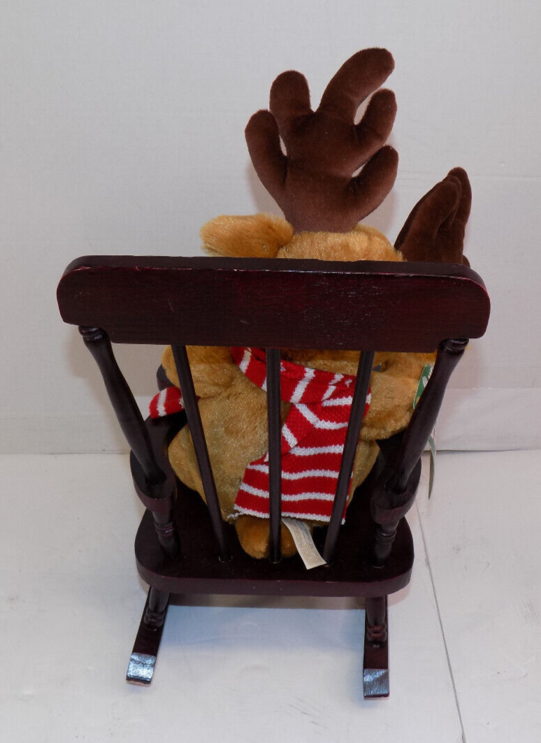 Vtg DanDee Rocking Christmas Reindeer Sings Grandma Got Run Over By A Reindeer