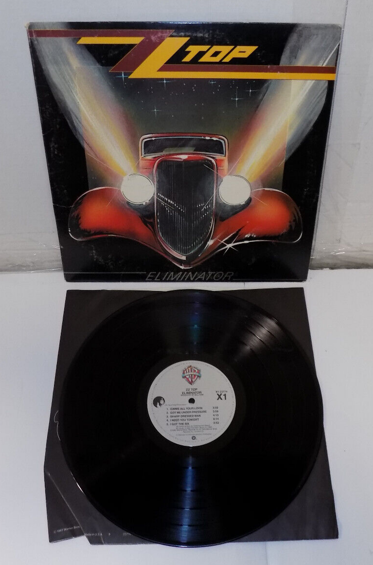 ZZ Top Eliminator Vinyl LP Record 1983 Warner Brothers Records 23774-1 VG