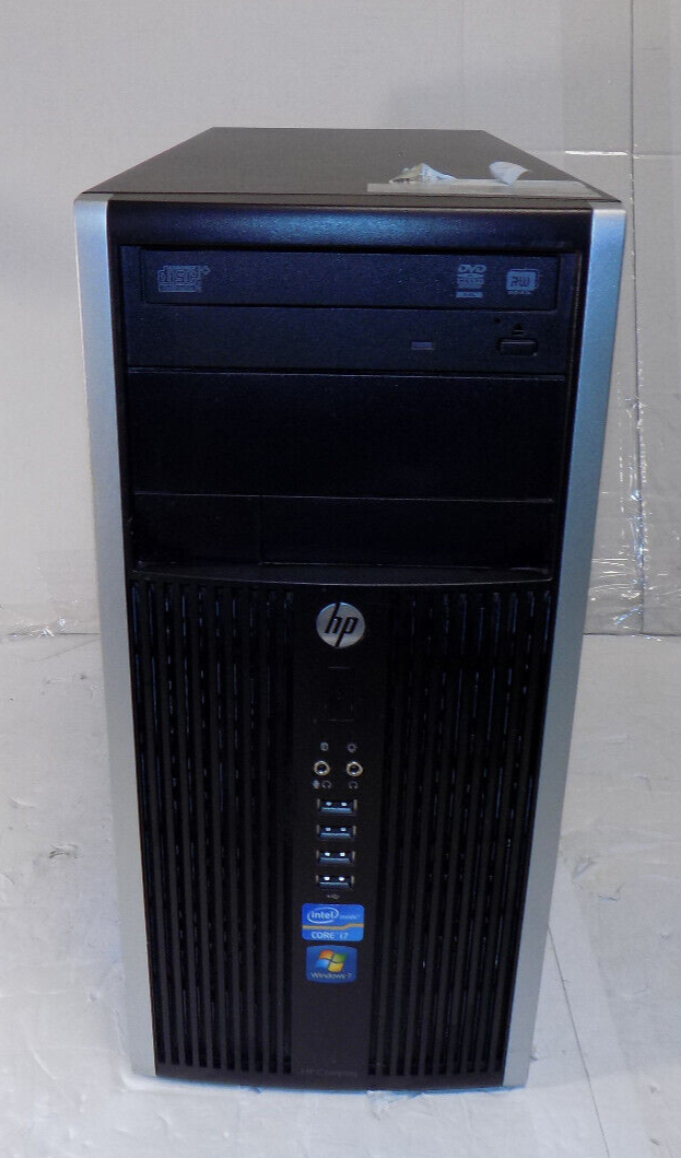 HP Desktop 6200 Pro i7-2600 SFF 8GB RAM 256GB SSD 640 HDD Windows 10