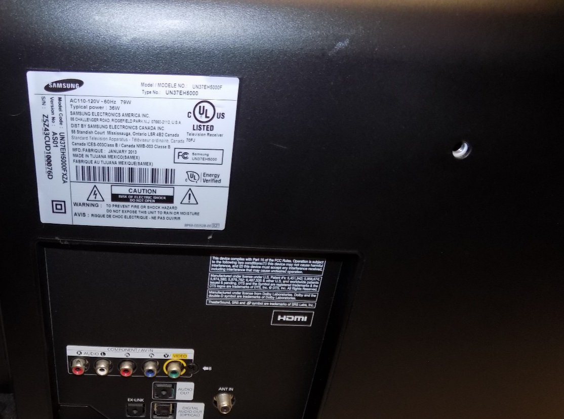 Samsung UN37EH5000F 37" 1080p LED-LCD HDTV with Remote Control