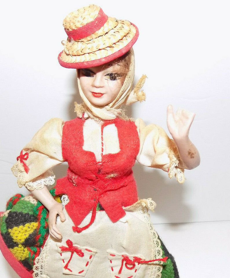 Muneca Artesania Beibi Vintage Doll Made In Spain Set Of 2