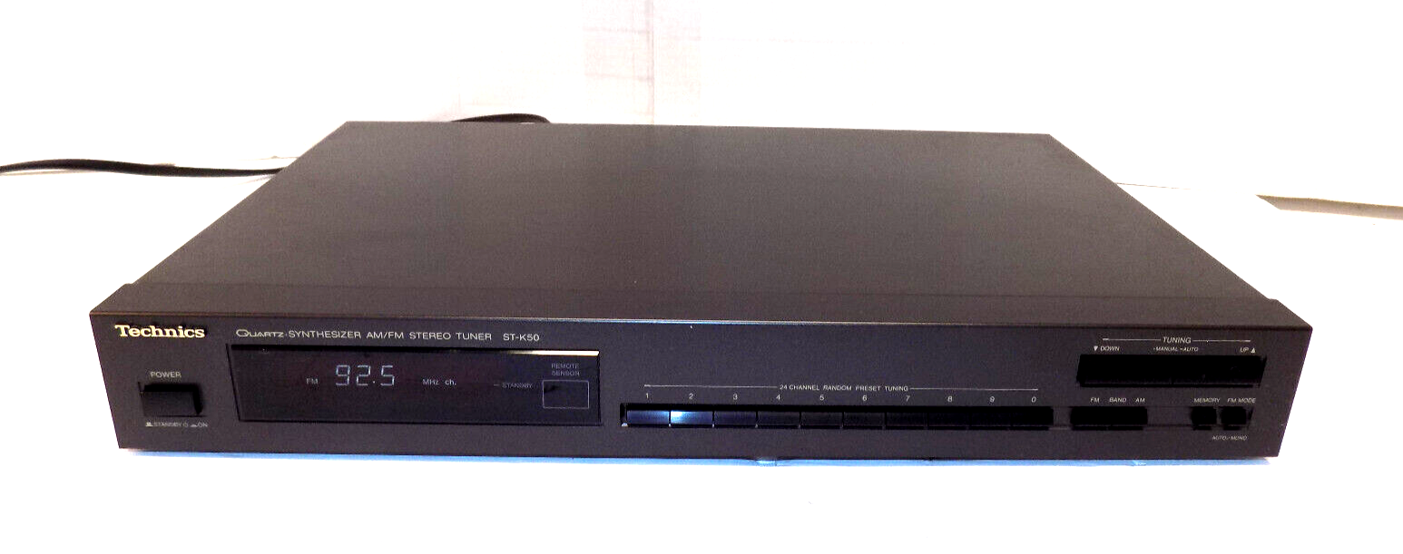 Technics ST-K50 AM/FM Radio Stereo Tuner Deck Black 