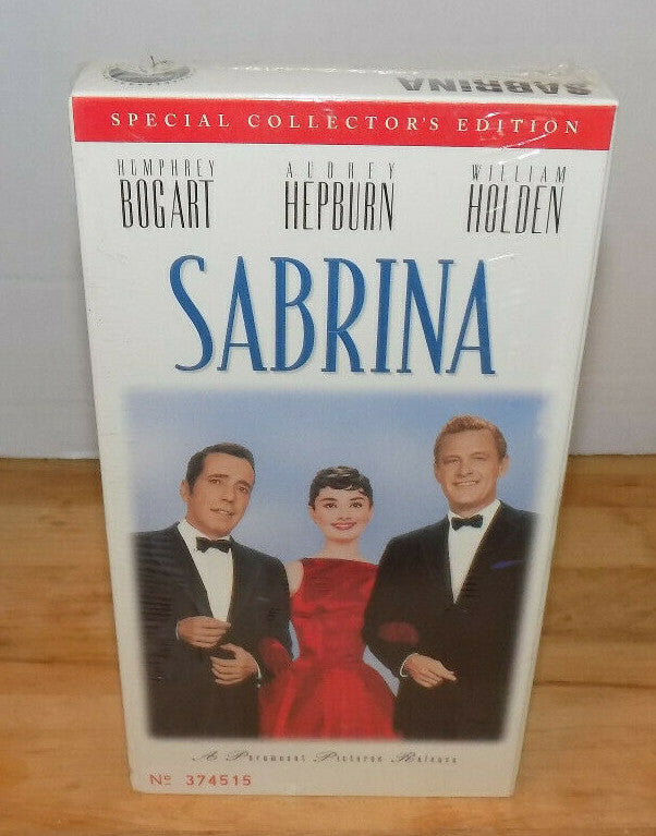 Sabrina 1954 Classic Humphrey Bogart Audrey Hepburn 1996 VHS Tape New Sealed
